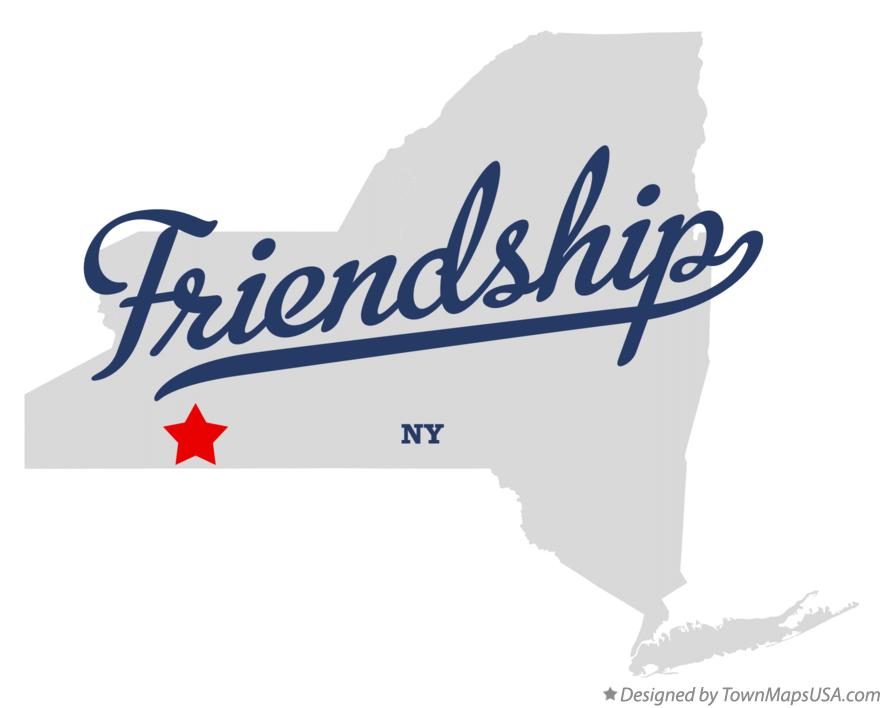Map Of Friendship Ny New York