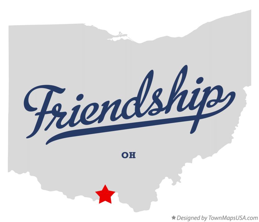 Map of Friendship Ohio OH