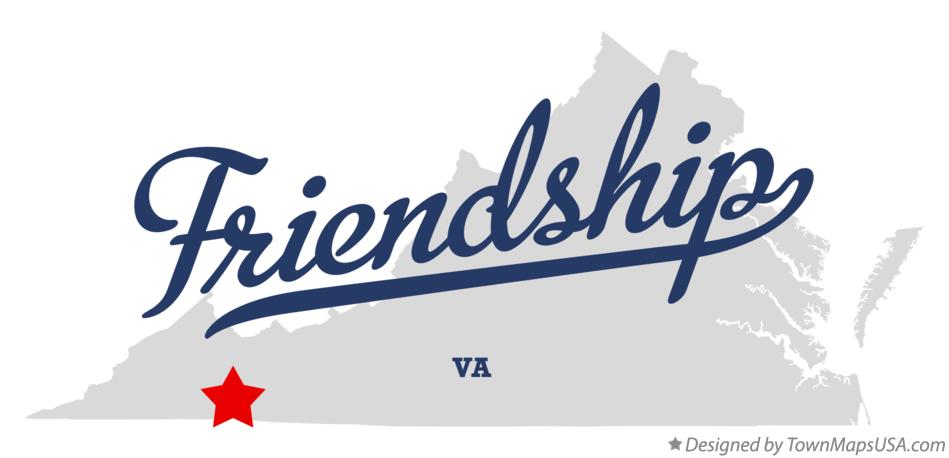 Map of Friendship Virginia VA