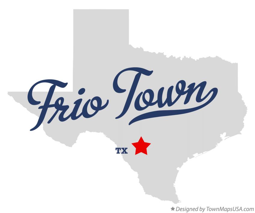Map of Frio Town Texas TX