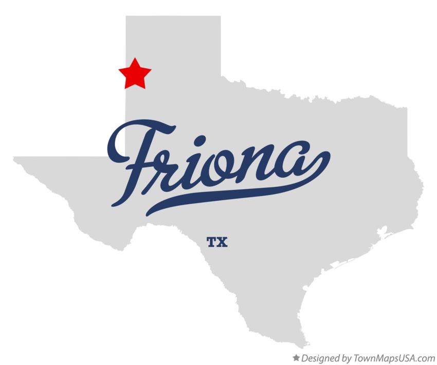 Map of Friona Texas TX