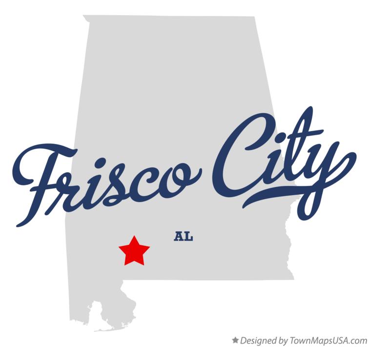 Map of Frisco City Alabama AL