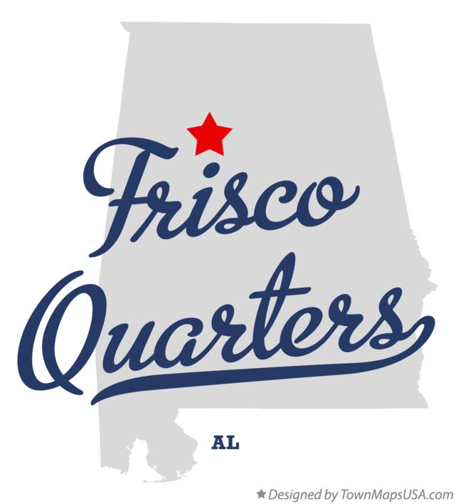 Map of Frisco Quarters Alabama AL