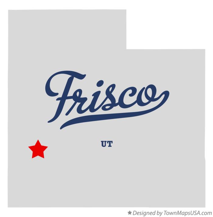 Map of Frisco Utah UT