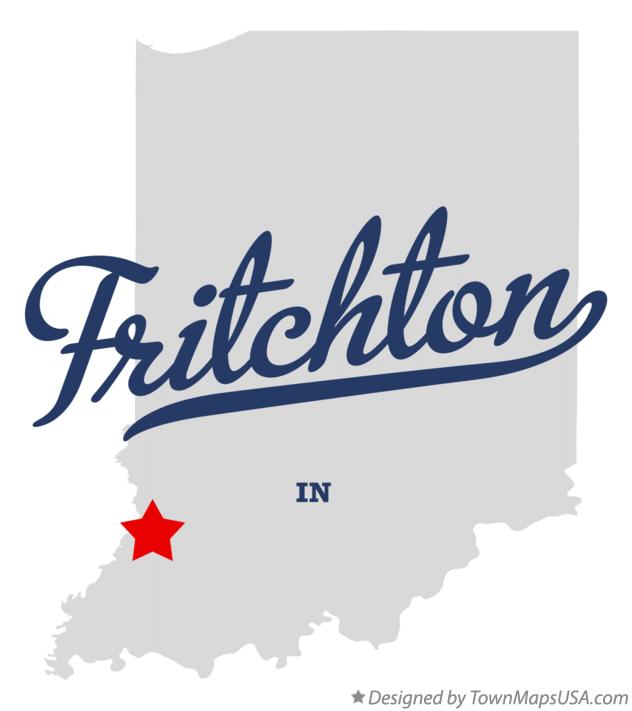 Map of Fritchton Indiana IN
