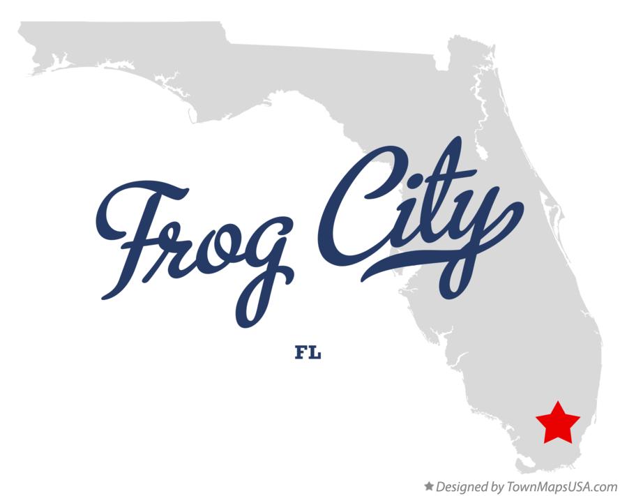 Map of Frog City Florida FL