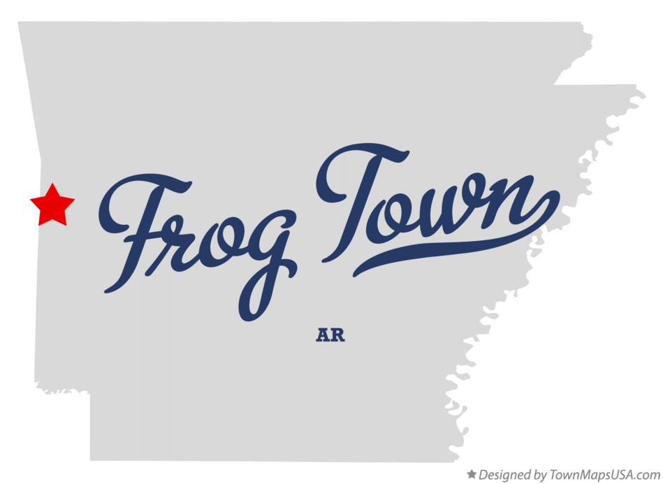 Map of Frog Town Arkansas AR