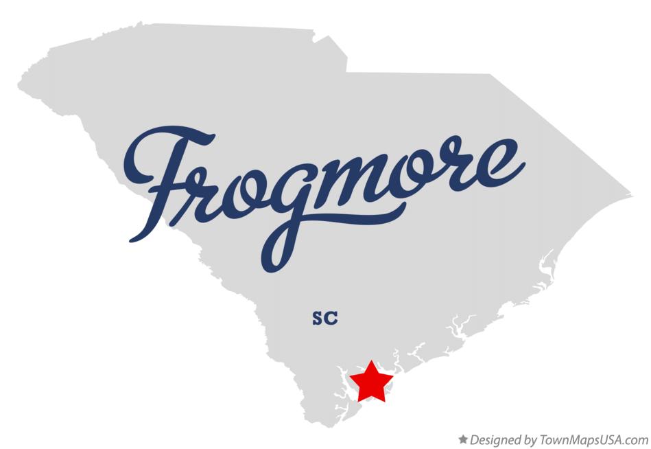 Map of Frogmore South Carolina SC