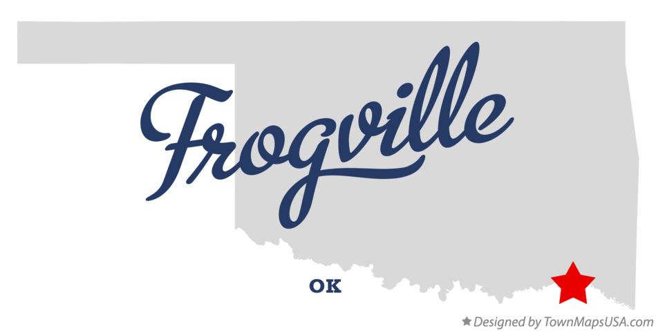 Map of Frogville Oklahoma OK