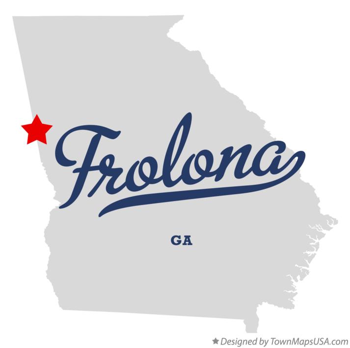 Map of Frolona Georgia GA