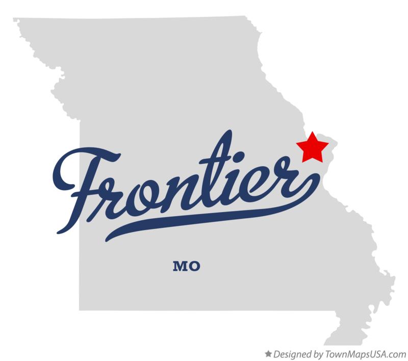Map of Frontier Missouri MO