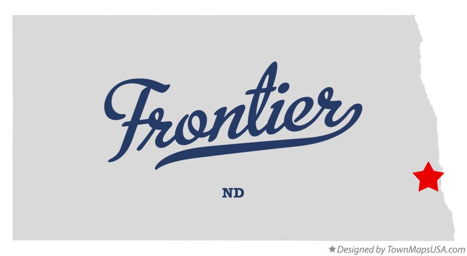 Map of Frontier North Dakota ND