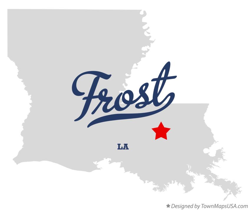 Map of Frost Louisiana LA