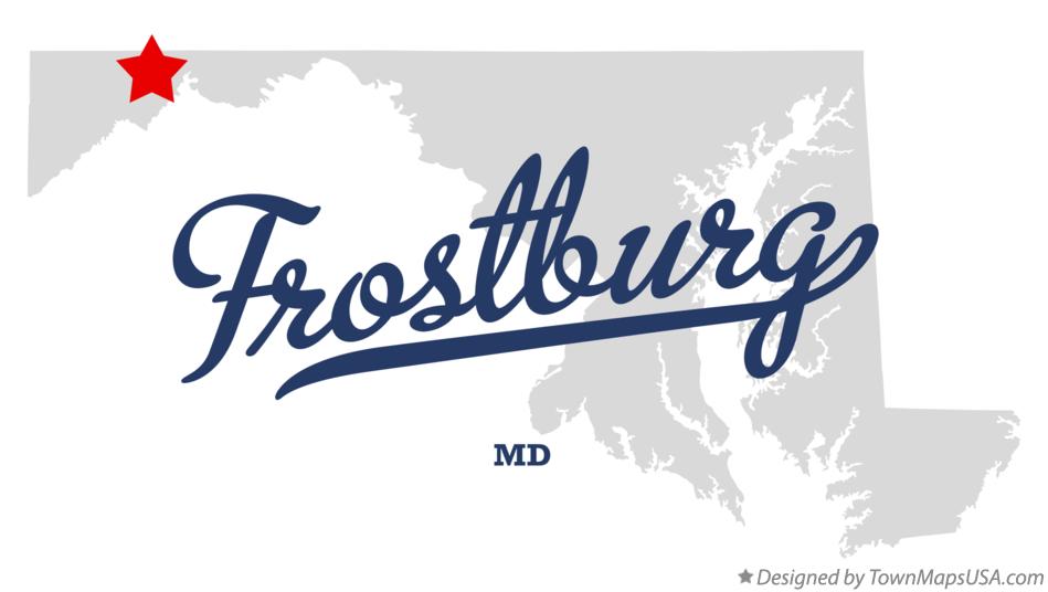 Map of Frostburg Maryland MD