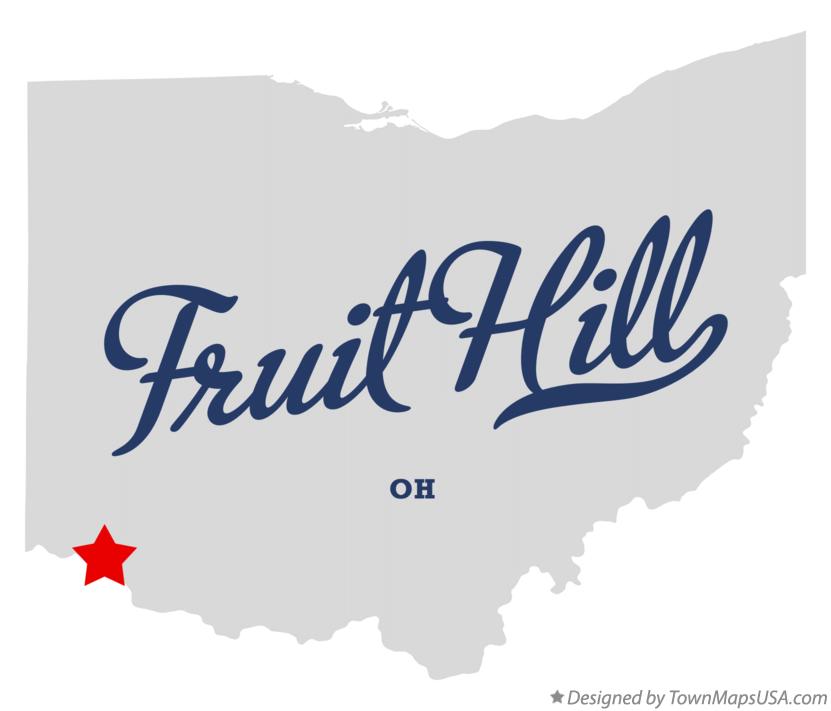 Map of Fruit Hill Ohio OH
