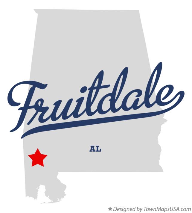 Map of Fruitdale Alabama AL