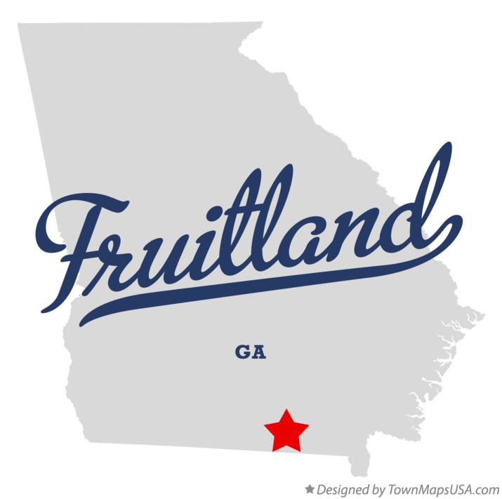 Map of Fruitland Georgia GA
