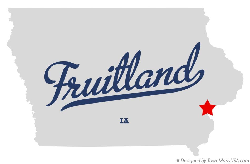 Map of Fruitland Iowa IA