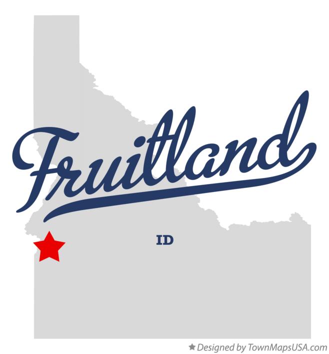 Map of Fruitland Idaho ID