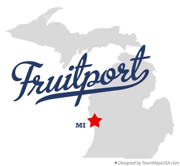 Map of Fruitport Michigan MI