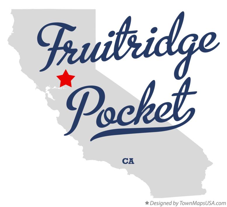 Map of Fruitridge Pocket California CA