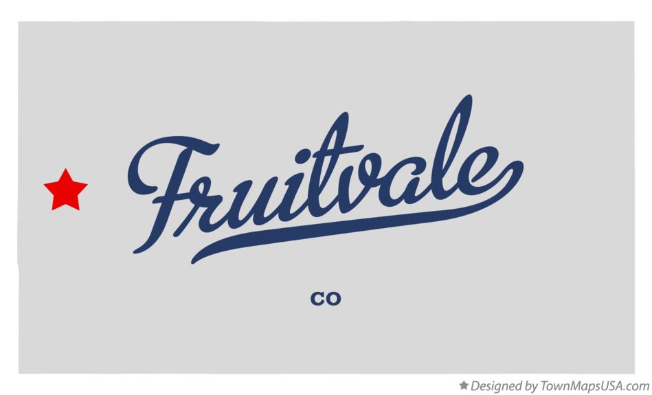 Map of Fruitvale Colorado CO