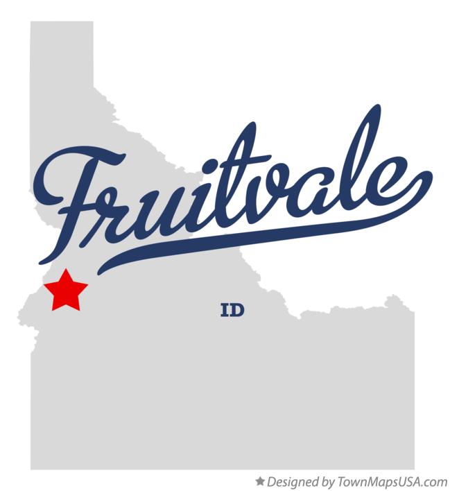 Map of Fruitvale Idaho ID