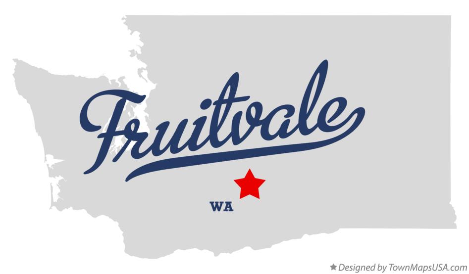 Map of Fruitvale Washington WA
