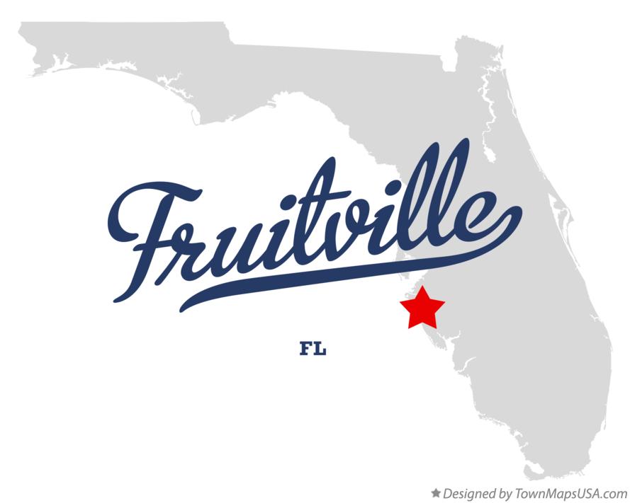 Map of Fruitville Florida FL