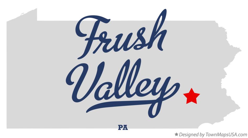 Map of Frush Valley Pennsylvania PA