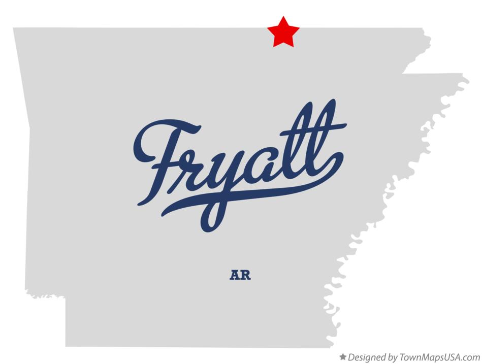 Map of Fryatt Arkansas AR