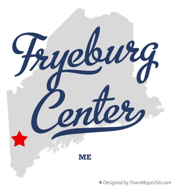 Map of Fryeburg Center Maine ME
