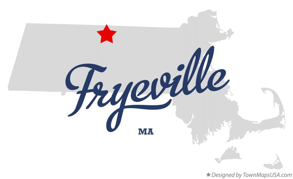 Map of Fryeville Massachusetts MA