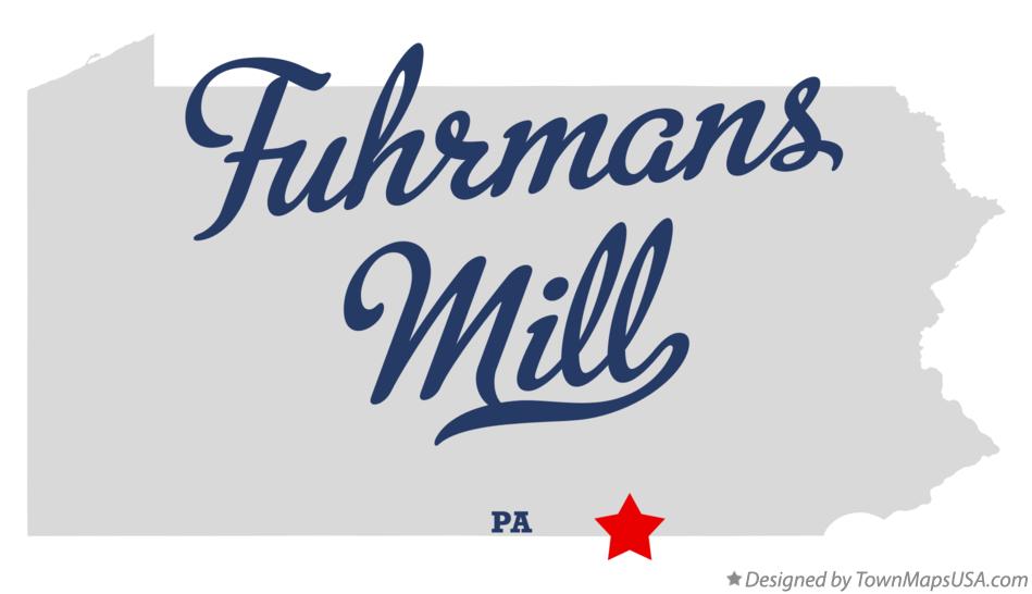 Map of Fuhrmans Mill Pennsylvania PA
