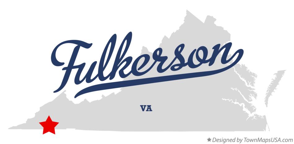 Map of Fulkerson Virginia VA