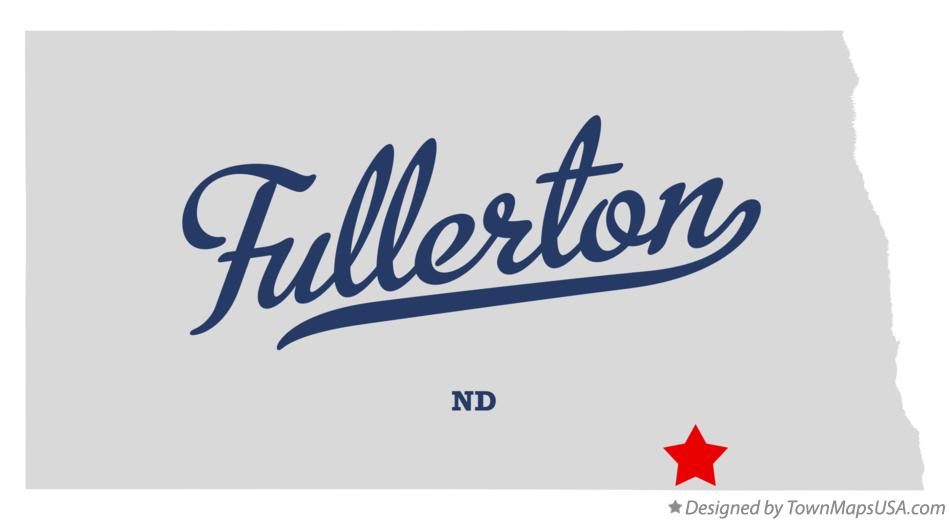Map of Fullerton North Dakota ND