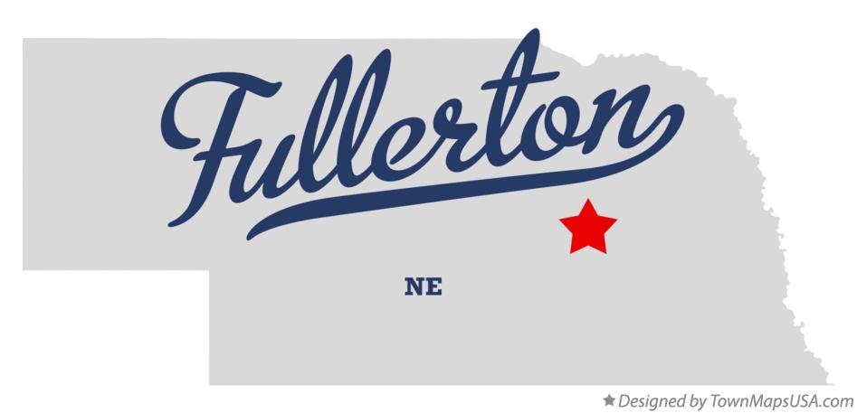 Map of Fullerton Nebraska NE