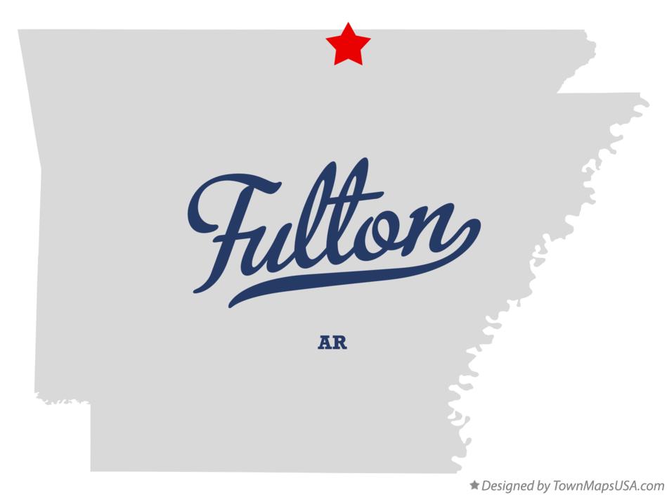Map of Fulton Arkansas AR