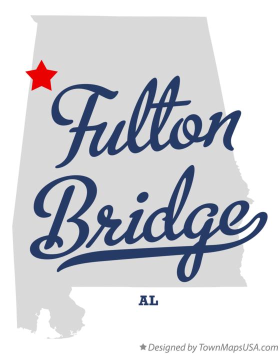 Map of Fulton Bridge Alabama AL