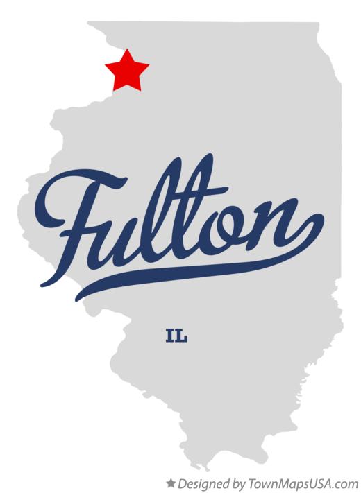 Map of Fulton Illinois IL