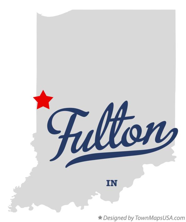 Map of Fulton Indiana IN