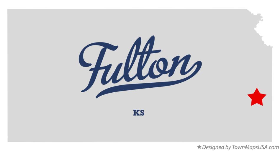 Map of Fulton Kansas KS