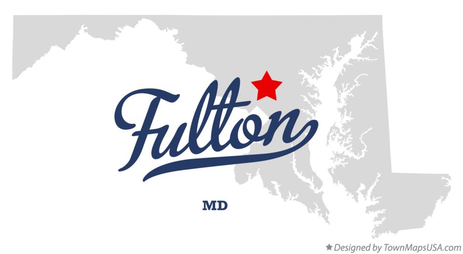 Map of Fulton Maryland MD