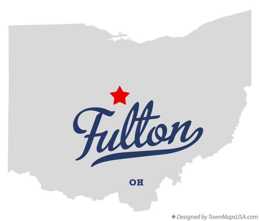 Map of Fulton Ohio OH