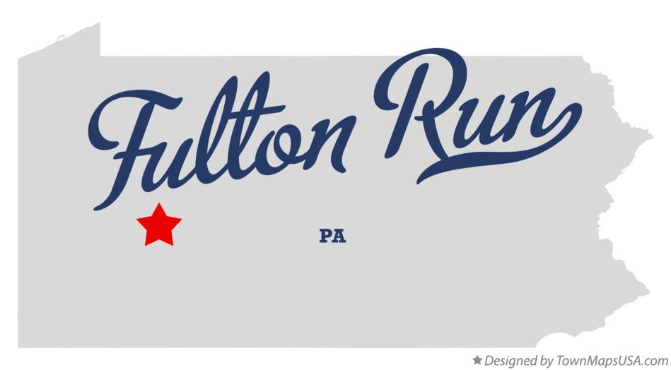 Map of Fulton Run Pennsylvania PA