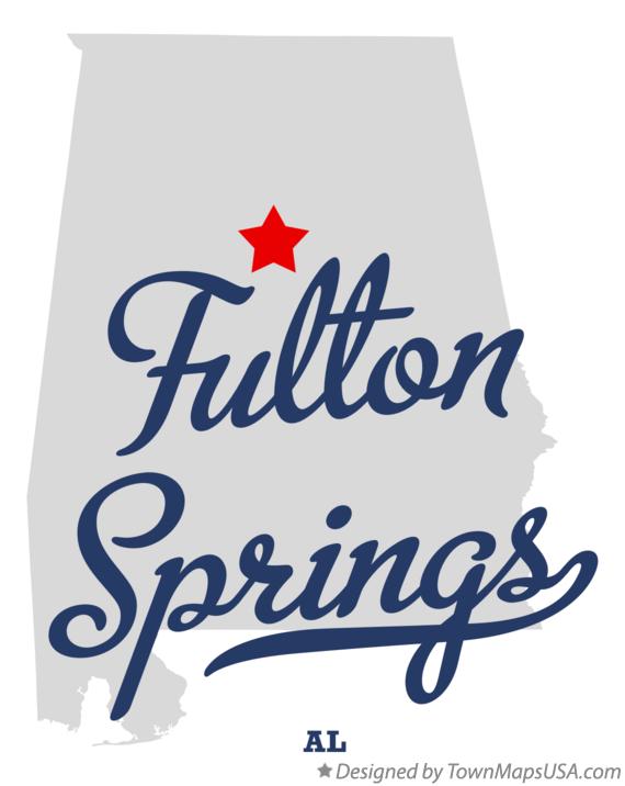 Map of Fulton Springs Alabama AL