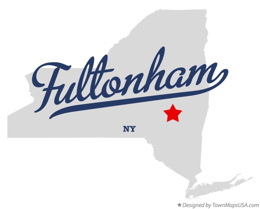 Map of Fultonham New York NY