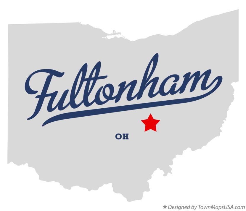 Map of Fultonham Ohio OH