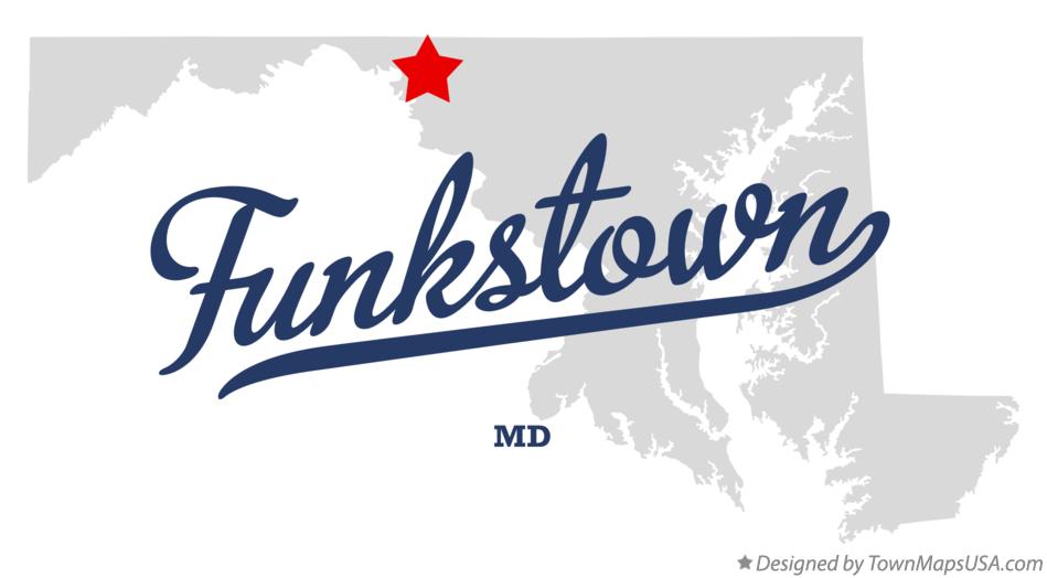 Map of Funkstown Maryland MD