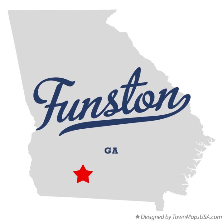 Map of Funston Georgia GA